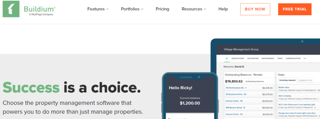 Buildium-commercial real estate property management software company