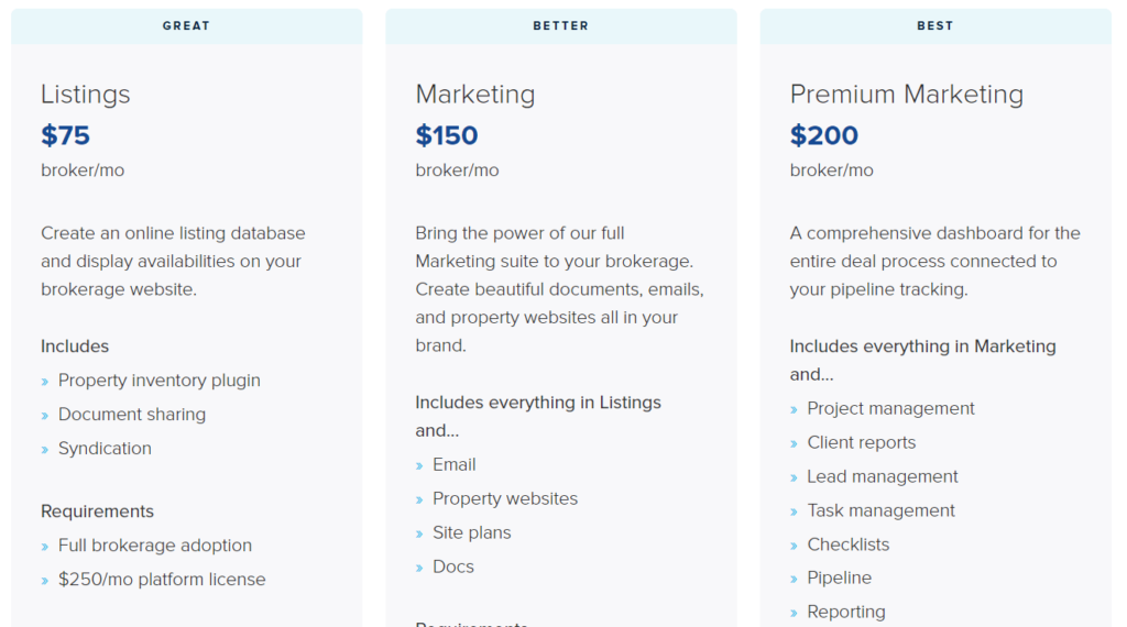 Pricing of Buildout- one of the leading commercial real estate software companies