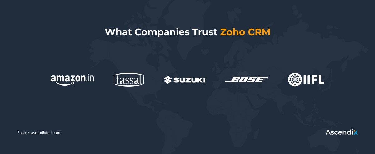What Companies Trust Zoho CRM | Ascendix Tech