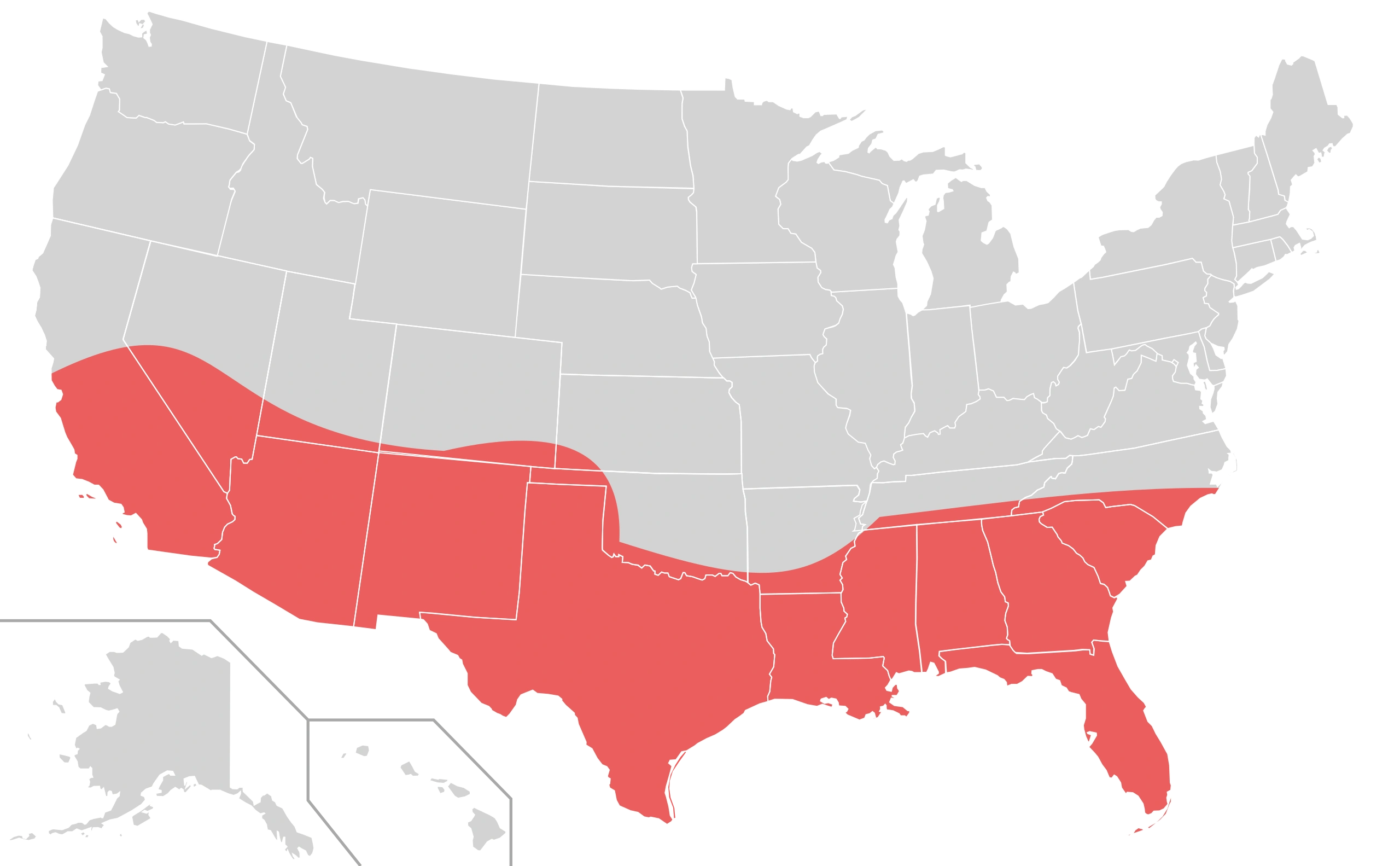 The Sun Belt area