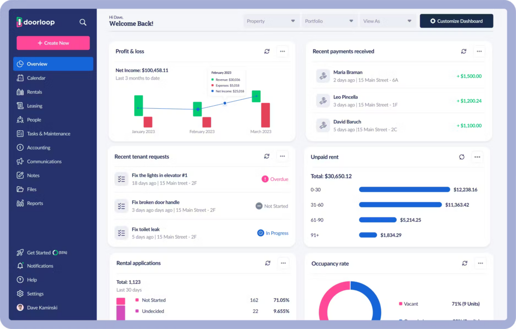 DoorLoop for property management