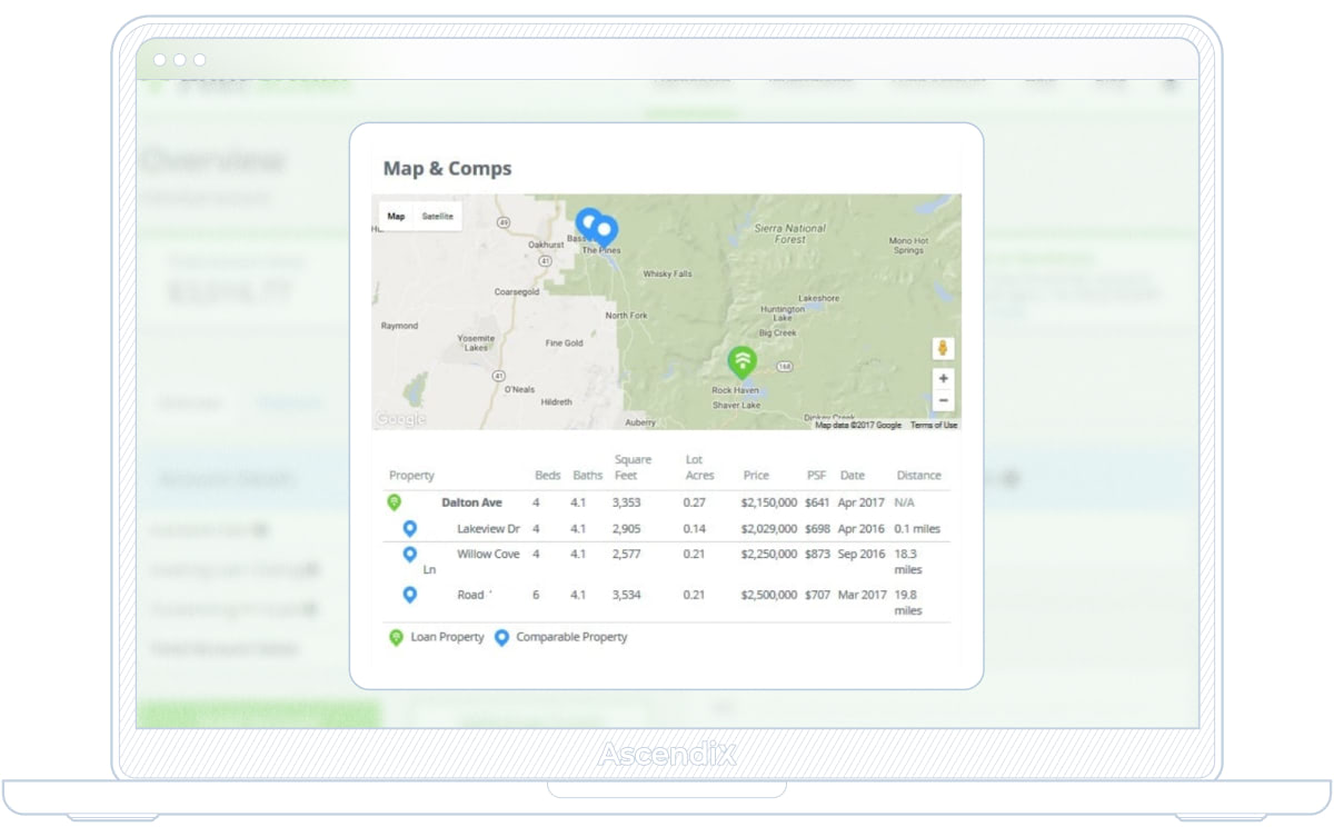 PeerStreet's Map & Comps Functionality