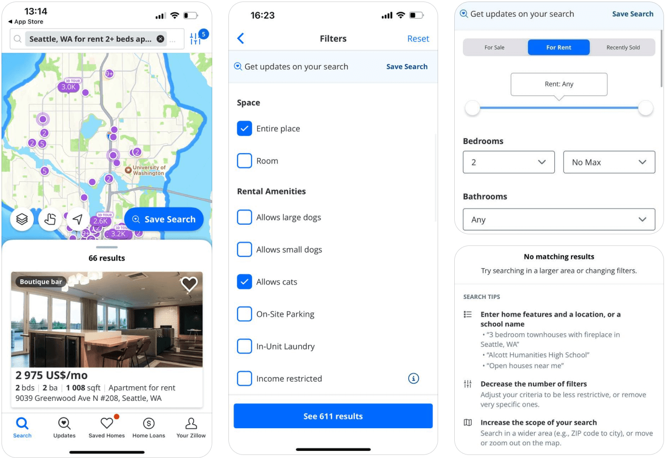 Zillow AI search interface shows how does Zillow AI works