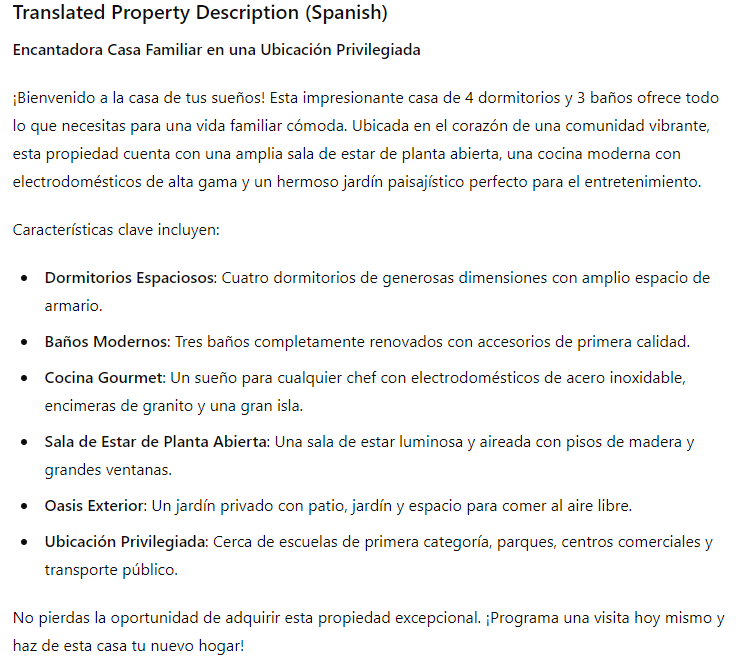 ChatGPT for Real Estate | Writing Property Descriptions in Multiple Languages 